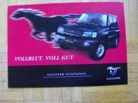 Mitsubishi Galloper Innovation Prospekt 10/1999