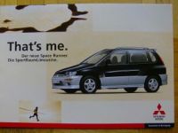 Mitsubishi Space Runner Prospekt 6/1999 NEU