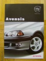 Toyota Avensis Zubehör Prospekt 12/1997 NEU