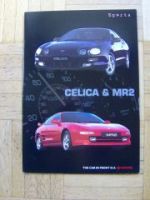 Toyota Celica & MR2 Prospekt UK Englisch 3/1998 NEU