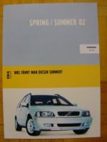 Volvo V40 Prospektblatt NEU Spring/Summer 02
