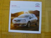 Toyota Auris Team Prospekt 3/2008 A5 Format NEU