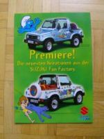 Suzuki SJ Samurai Prospekt Dschungelbuch & Schlumpf NEU