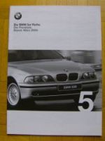 BMW Preisliste 5er Reihe Limousine/Touring E39 2000 +M5