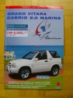 Suzuki Grand Vitara 2.0 Marino Sonderprospekt 6/2000 NEU