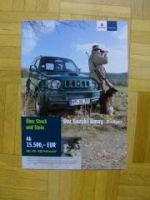 Suzuki Jimny Ranger Prospekt 4/2008 NEU