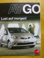 Toyota Aygo Lust auf morgen! Prospekt +Preisliste 1/2006