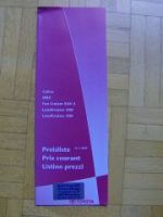 Toyota Preisliste Schweiz 2/2002 Celica MR2 RAV4 Land Cruiser