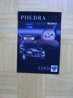 Lancia Phedra DVD 2.0 Multijet 16V Prospektblatt +Sony