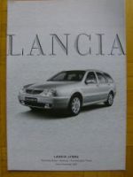 Lancia Lybra Preisliste 11/2002 NEU