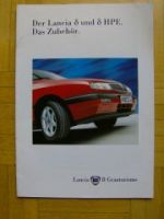 Lancia Delta und Delta HPE Zubehör Prospekt 8/1996 NEU