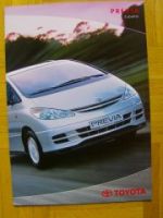 Toyota Previa Zubehör Prospekt 12/2001 NEU