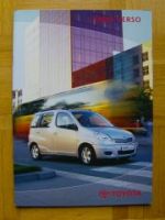 Toyota Yaris Verso Prospekt 12/2002 +Preisliste NEU