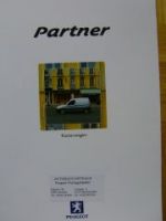 Peugeot Partner Kastenwagen Prospekt 9/2001 NEU