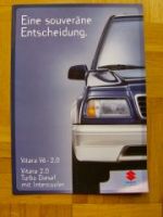 Suzuki Vitara V6-2.0 +TurboDiesel Intercooler Prospekt 1/1998