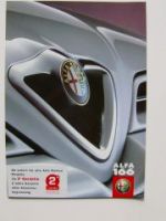 Alfa Romeo 166 Prospekt NEU 9/2000