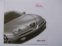 Alfa Romeo GTV Preisliste 4/2001 NEU