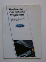 Ford Programm 1985 IAA +Neuheiten