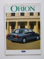 Ford Orion Prospekt 11/1990 + Ghia Ausstattung