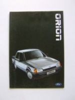 Ford Orion Prospekt 9/1986 +Ghia