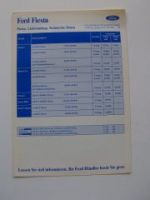 Ford Fiesta Preisliste 9/1993 +Calypso +XR2i