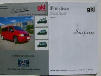 gkl mobil Surprise Mercedes Benz Vito 6/1999 Prospekt/Preise