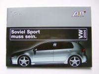 Abt Sportsline VW Prospekt 2004 alle Modelle NEU