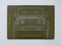 Jeep Wrangler Prospekt +Preisliste 9/2001