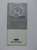 Ford Cougar Vorstellung Prospektflyer +Dennis Hopper Poster