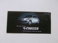 Chrysler Neue PT Cruiser Infoflyer Karte NEU 6/2000
