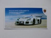Gumpert Apollo Sport Flyer Karte NEU