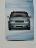 Chrysler Grand Voyager Infoflyer 2/2008 NEU