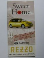 Daewoo Rezzo Infoflyer NEU Prospekt