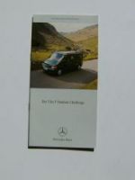 Mercedes Benz Vito F Outdoor Challenge Infoprospekt NEU