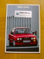 BMW 324d 324td E30 Prospekt 1989