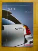 Toyota Yaris Zubehör Prospekt 4/2001 NEU