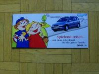 Opel Zafira Scheckheft für die ganze Familie NEU