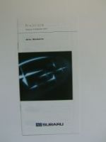 Subaru Preisliste alle Modelle 10.9.2001 NEU