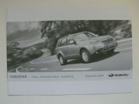 Subaru Forester Preisliste 9/2008 NEU