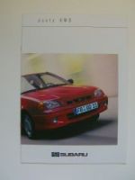 Subaru Justy AWD Prospekt 10/2002 NEU