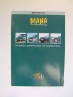 Subaru AM Sondermodelle Diana Sonderprospekt NEU Rarität