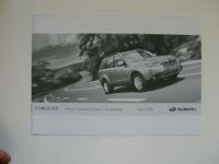 Subaru Preisliste Forester +Technische Daten/Ausstattung 3/2008