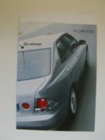 Lexus IS Limited Prospekt NEU Rarität