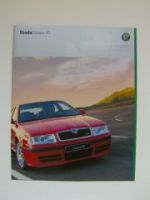 Skoda Octavia RS Prospekt 4/2001 NEU Rarität