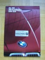 BMW 316 318i +Katalysator 320i 323i 1985 Prospekt E30