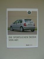 Skoda Die Sportichen von ABT Zubehör Prospekt 11/2003