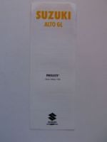 Suzuki Alto GL Preisliste 10/1998 NEU
