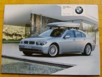 BMW Original Teile & Zubehör Prospekt 2002 7er E65 E38 Limousine