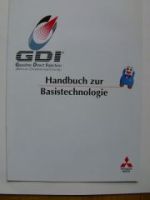 Mitsubishi GDI Handbuch zur Basistechnologie Prospekt