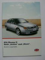 Kia Shuma2 Serie Active und Wave Prospekt 2/2004